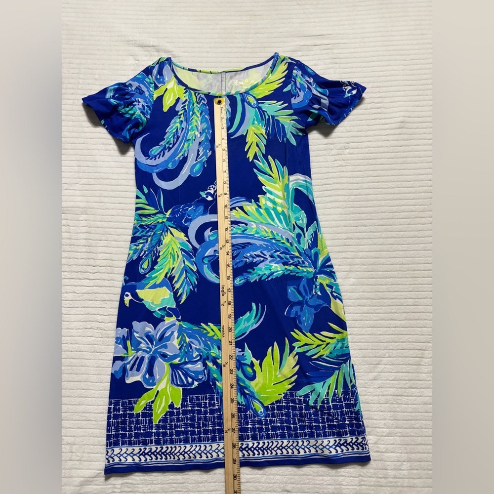 Lilly Pulitzer Tropical Blue and Green Coverup - Picture 5 of 10